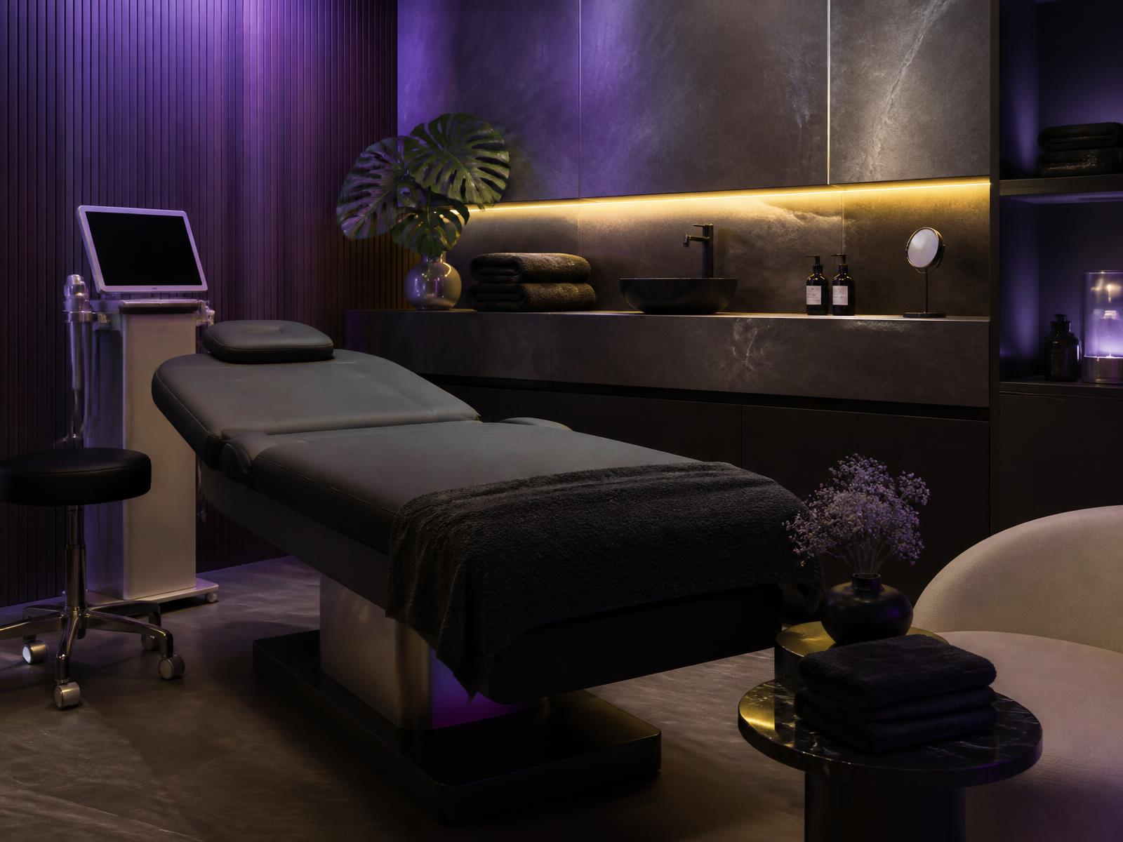 Newly licensed professional consulting with a client in a modern treatment room
